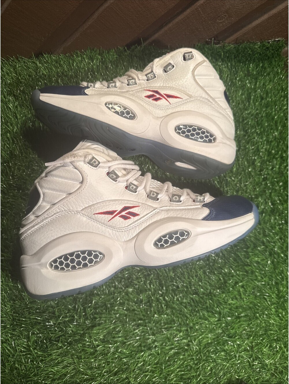 Size 9.5 - Reebok Question 2016 Mid Blue Toe - Picture 3 of 14